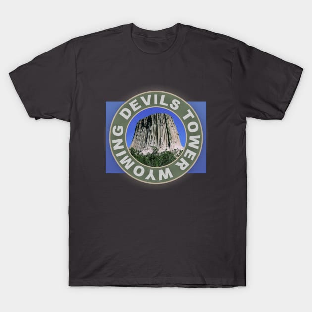 Devils Tower Wyoming T-Shirt by Dale Preston Design